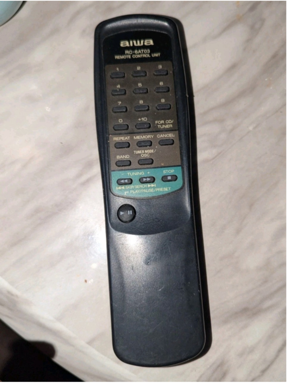 Genuine AIWA RC-6AT03 Remote Control CSDED20 CADW530 CX800U NSX800 CX810U